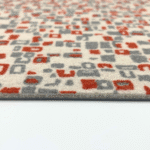 10 2737 TTH Tapiflow Pop 3 Oranje Grijs WT 50×50 Cm Tapijttegel