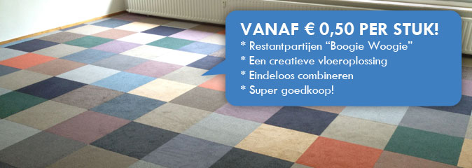 Zeer goedkope Boogie Woogie pallet 100 m2 in verschillende kleuren