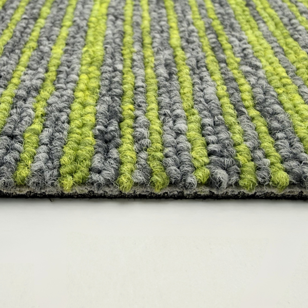 10-2985 - Desso Essence Stripe 7003 lime groen WT 50x50 cm tapijttegel tapijttegel