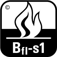 Brandgedrag Klasse B fl-S1: Vloer wat nauwelijks bijdraagt aan het ontstaan of verplaatsen van de brand. S2 betekent dat de vloerbedekking een gemiddelde hoeveelheid rook ontwikkelt.